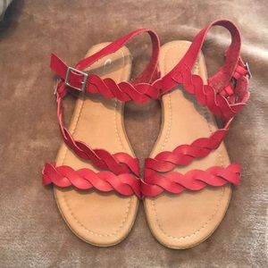 Ladies Red sandals